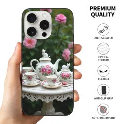 iPhone 15 Pro/Pro Max 手機殼 - 復古英倫茶歇風 | Okomall