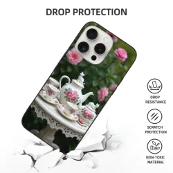 iPhone 15 Pro/Pro Max 手機殼 - 復古英倫茶歇風 | Okomall