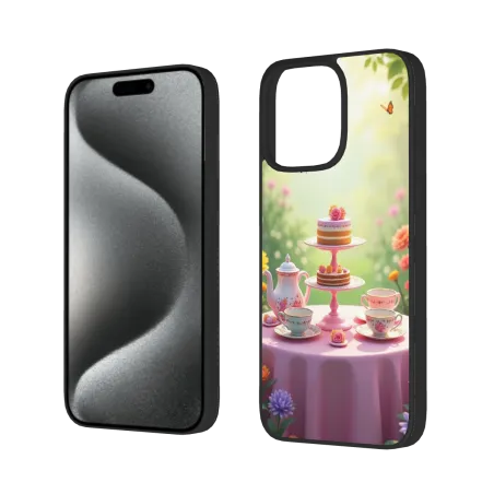 iPhone 15/Pro/Max 夢幻花園甜點手機殼 - OKOMALL