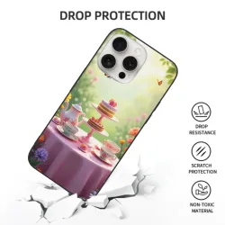 iPhone 15/Pro/Max 夢幻花園甜點手機殼 - OKOMALL