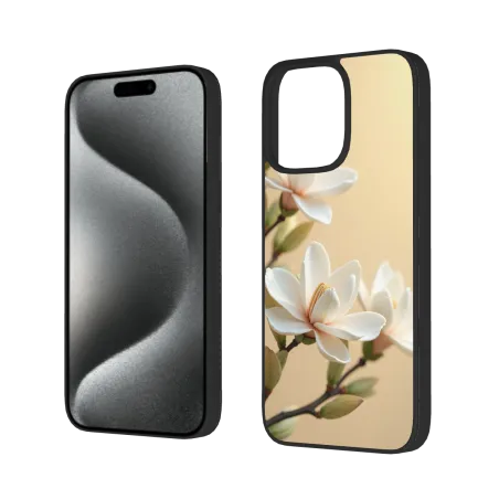 Custodia iPhone 15/Pro/Max a fiori di ciliegio - okomall