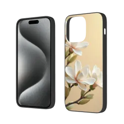 Custodia iPhone 15/Pro/Max a fiori di ciliegio - okomall
