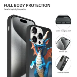 용의 비늘 수호자 iPhone 15/15 Pro/15 Pro Max 케이스 - OKOMALL