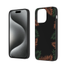 Custodia per iPhone 15/Pro/Max - Motivo a foglie tropicali | okomall