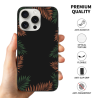 Custodia per iPhone 15/Pro/Max - Motivo a foglie tropicali | okomall