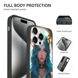 Custodia a tema fata per iPhone 15/15 Pro/15 Pro Max - OKOMALL