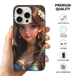 Custodia per iPhone 15/15 Pro/15 Pro Max con motivo di fata - OKOMALL