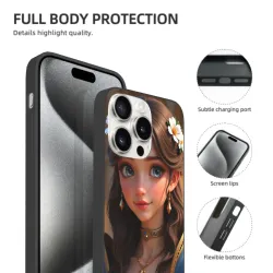 Custodia per iPhone 15/15 Pro/15 Pro Max con motivo di fata - OKOMALL