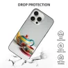 Custodia per iPhone 15/Pro/Max con motivo di teiera vintage - okomall