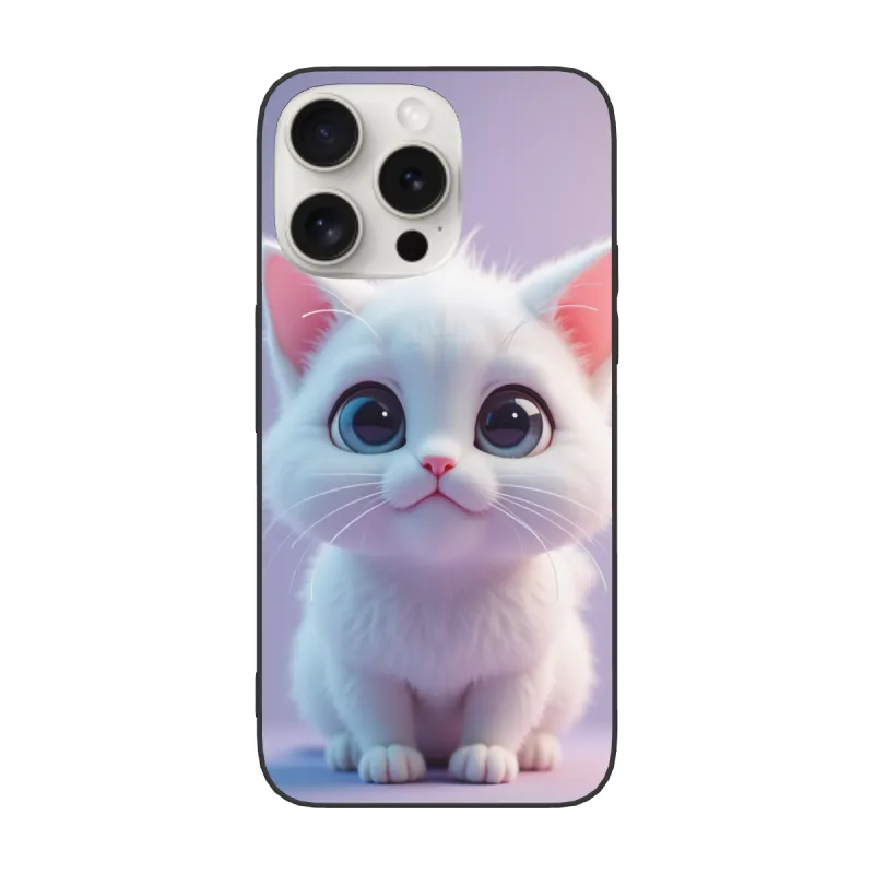 귀여운 고양이 케이스 - iPhone 15 Pro/Pro Max 휴대폰 보호 케이스 | OKOMALL