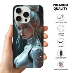 Custodia per telefono femminile Cyberpunk - iPhone 15 Pro/Pro Max - OKOMALL