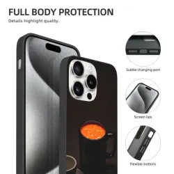 iPhone 15 Pro/Pro Max 抽象熔岩纹理手机壳 - okomall