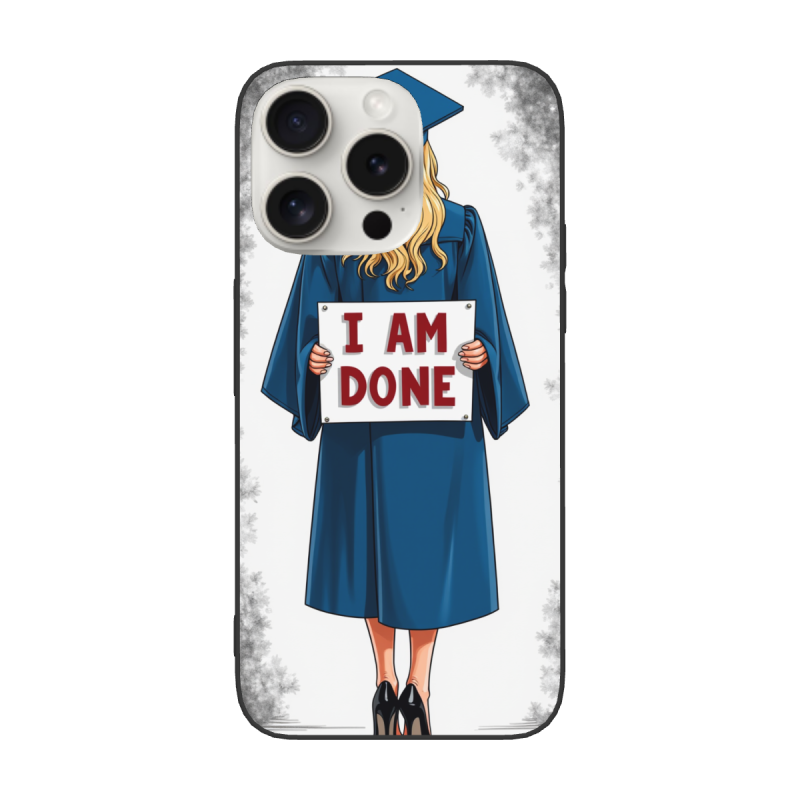 iPhone 15/Pro/Max 手機殼 - 優雅少女風客製 | OKOMALL