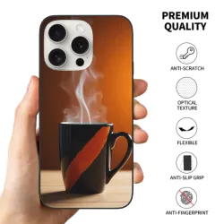 iPhone 15/Pro/Max Coffee Cup Texture Phone Case - okomall