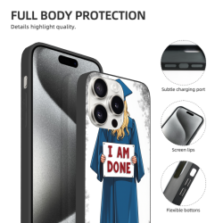 iPhone 15/Pro/Max 手機殼 - 優雅少女風客製 | OKOMALL