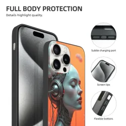 赛博未来女神 iPhone 15/Pro/Max 手机壳 - okomall