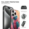 iPhone 15/Pro/Max 鹦鹉花卉手机壳 - okomall