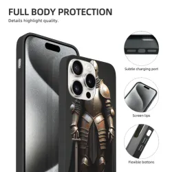 中世纪骑士盔甲iPhone 15 Pro/Pro Max手机壳 - okomall