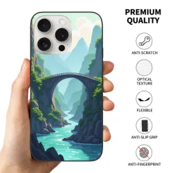 iPhone 15/Pro/Max 森林溪谷风景手机壳 - okomall
