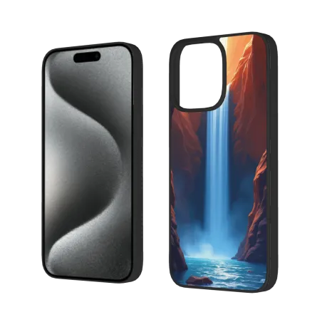 iPhone 15/Pro/Max 手机壳 - 壮丽瀑布风景 | okomall