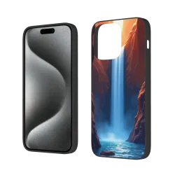 iPhone 15/Pro/Max 手机壳 - 壮丽瀑布风景 | okomall
