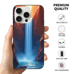 iPhone 15/Pro/Max 手机壳 - 壮丽瀑布风景 | okomall