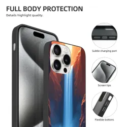 iPhone 15/Pro/Max 手机壳 - 壮丽瀑布风景 | okomall
