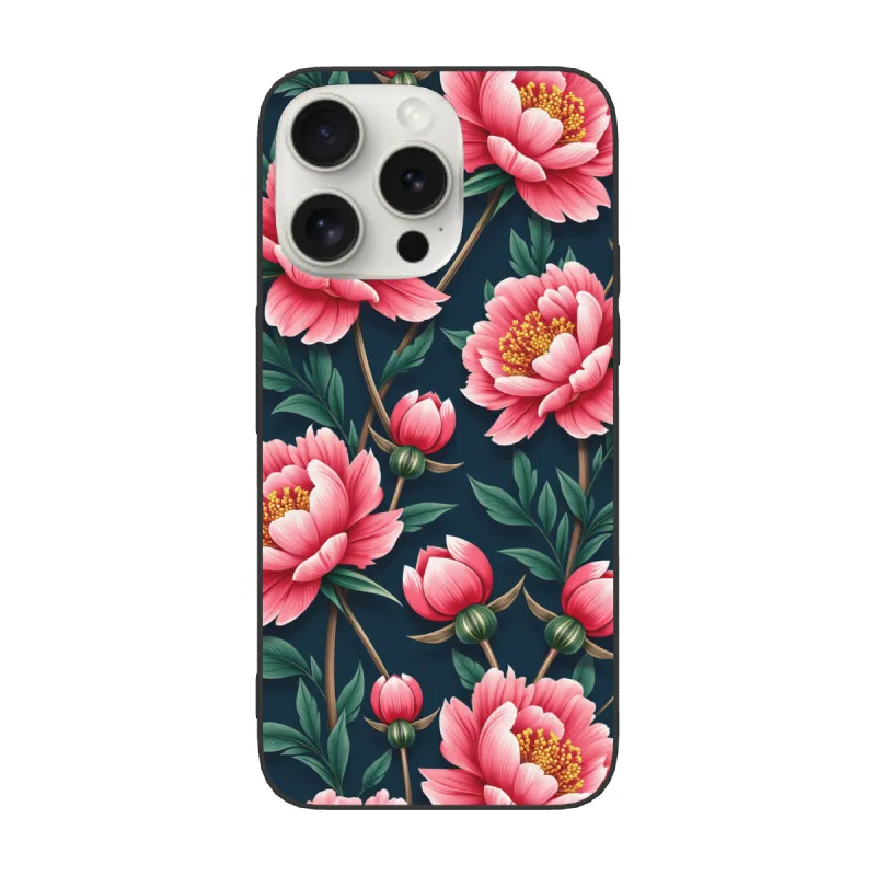 iPhone 15/Pro/Max 鲜花手机壳 - okomall.com