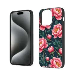 iPhone 15/Pro/Max 鲜花手机壳 - okomall.com