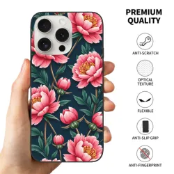 iPhone 15/Pro/Max 鲜花手机壳 - okomall.com
