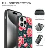 iPhone 15/Pro/Max 鲜花手机壳 - okomall.com