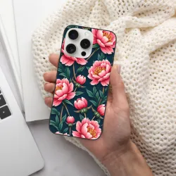 iPhone 15/Pro/Max 鲜花手机壳 - okomall.com