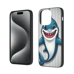 可愛鯊魚 iPhone 15 Pro/Pro Max 手機殼 - okomall