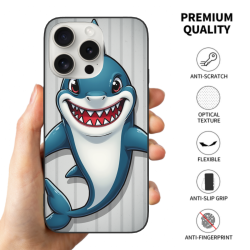 可爱鲨鱼iPhone 15 Pro/Pro Max手机壳 - okomall