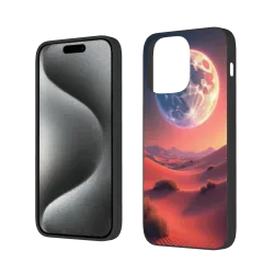 iPhone 15/Pro/Max 星空山峦手机壳 - 梦幻日落 | OKOMALL