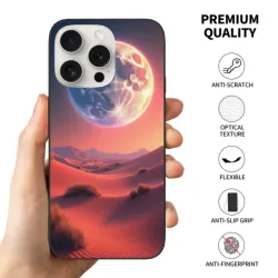 iPhone 15/Pro/Max 星空山峦手机壳 - 梦幻日落 | OKOMALL