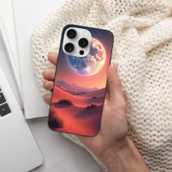 iPhone 15/Pro/Max 星空山峦手机壳 - 梦幻日落 | OKOMALL