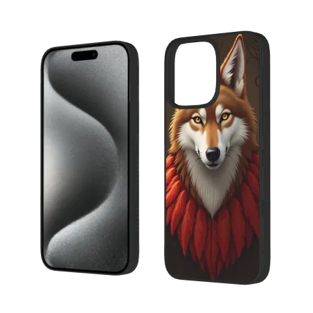 狼影守护者 iPhone 15/15 Pro/15 Pro Max 手机壳 - okomall
