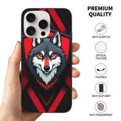 iPhone 15/Pro/Max 狼之怒 手机壳 - 狂野狼头个性保护壳 | OKOMALL