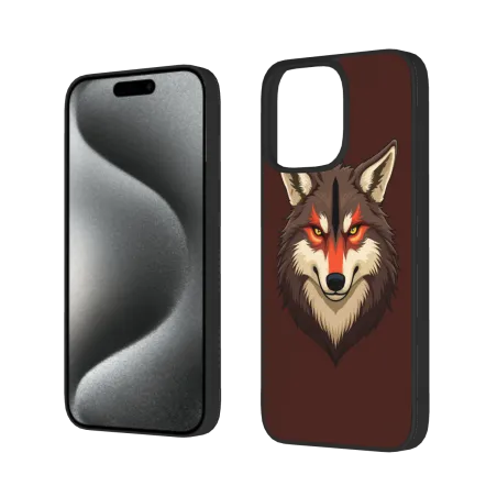iPhone 15/Pro/Max 狼头手机壳 - 狂野力量 | OKOMALL