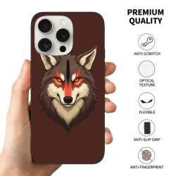 iPhone 15/Pro/Max 狼头手机壳 - 狂野力量 | OKOMALL