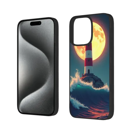 星夜灯塔 iPhone 15/15 Pro/15 Pro Max 手机壳 - okomall