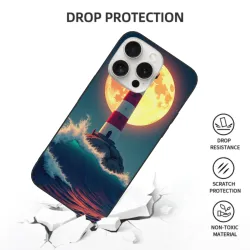 星夜灯塔 iPhone 15/15 Pro/15 Pro Max 手机壳 - okomall