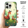 iPhone 15/Pro/Max 狐狸森林主题手机壳 - OKOMALL