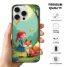 iPhone 15/Pro/Max 森林少女与红狐手机壳 - OKOMALL