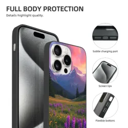 iPhone 15/Pro/Max 手机壳 - 梦幻山谷全屏手机壳 | OKOMALL