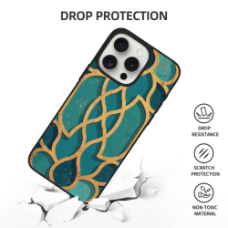 Coque pour iPhone 15/Pro/Max avec texture géométrique - okomall