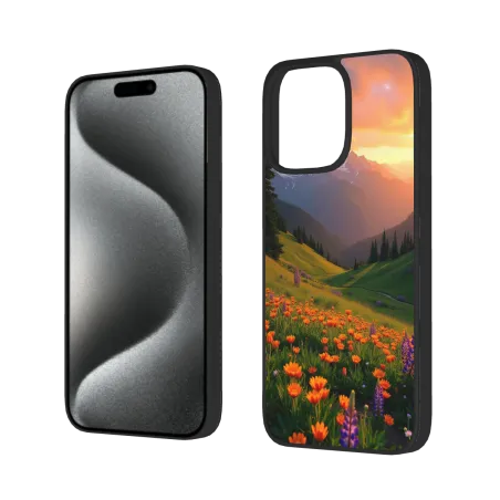 iPhone 15/Pro/Max 手机壳 - 绚丽山野花海 | OKOMALL