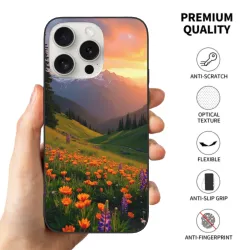 iPhone 15/Pro/Max 手机壳 - 绚丽山野花海 | OKOMALL