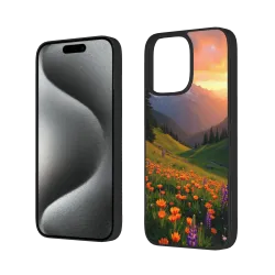 iPhone 15/Pro/Max 手机壳 - 绚丽山野花海 | OKOMALL